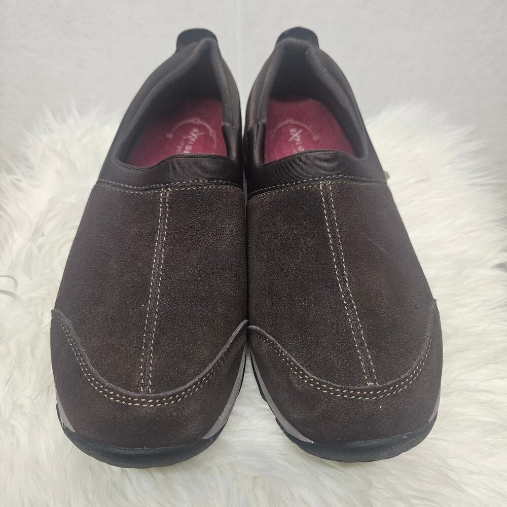 Explore24 Easy Spirit Brown Suede Slip-On Mule Clogs Women's Size 10 Comfort